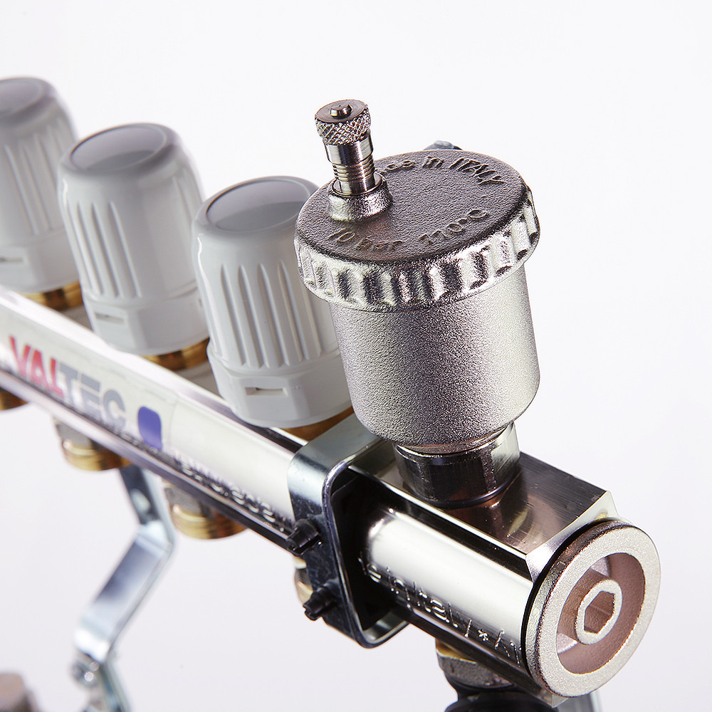 Колл. группа VALTEC 1" x 3/4" ЕК 5 выходов с балансировочными и термостатическими клапанами