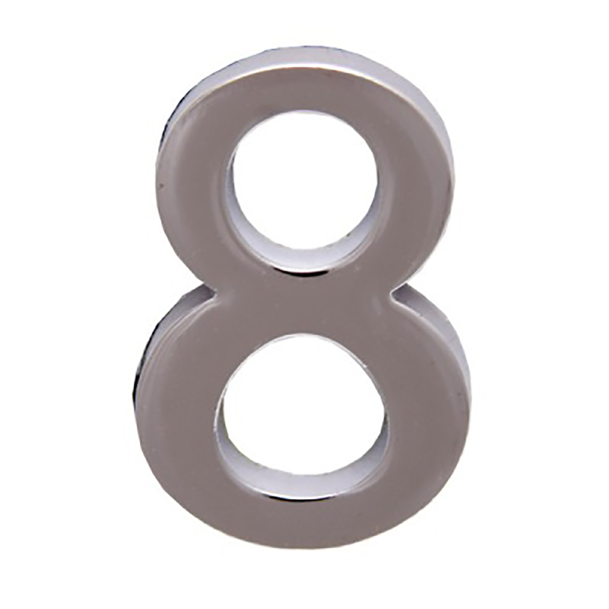 Цифра дверная на клеевой основе "8" хром (20/600) "аллюр"