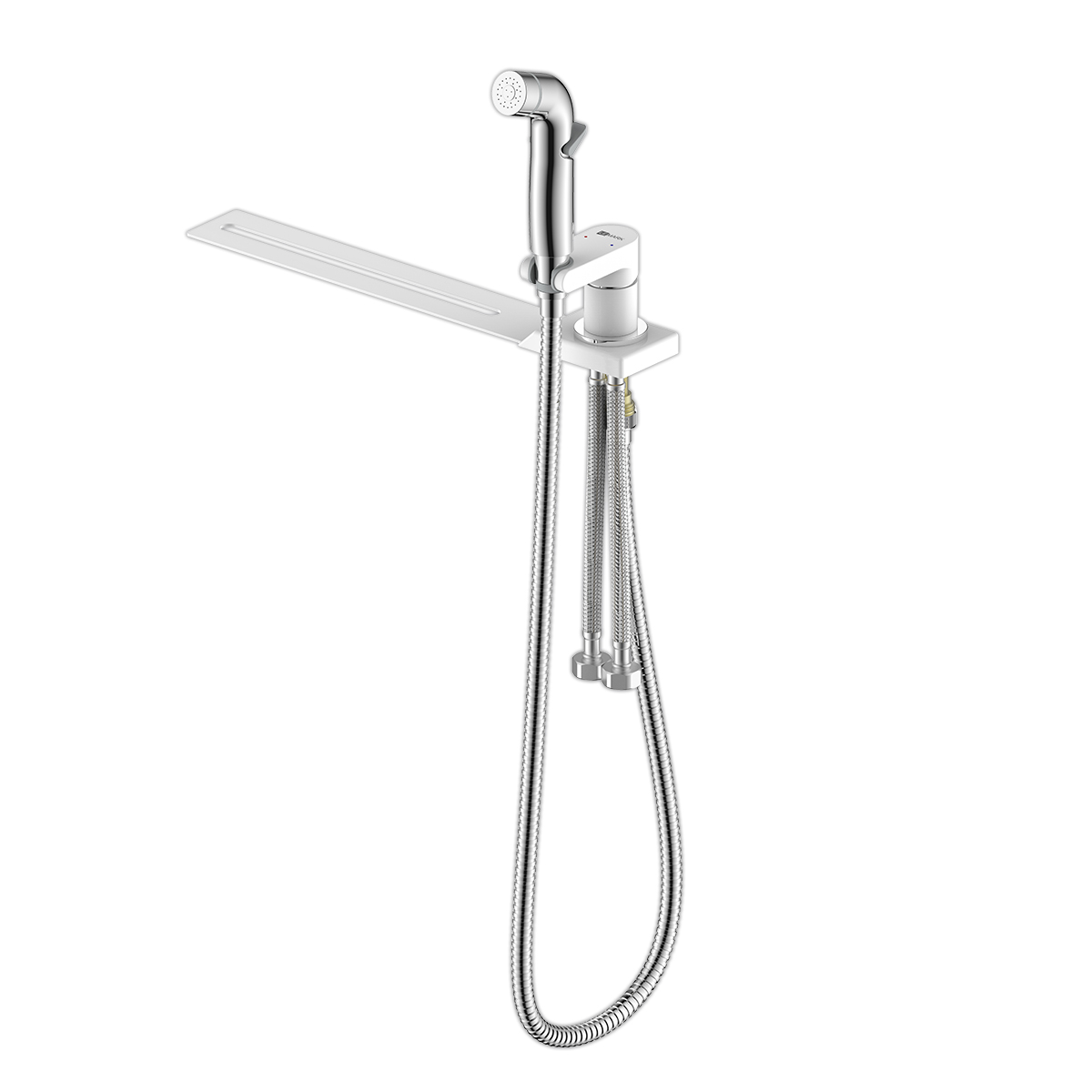 Смеситель с гигиеническим душем "solo"  lm7170cw  (на унитаз) (1/12) "lemark"