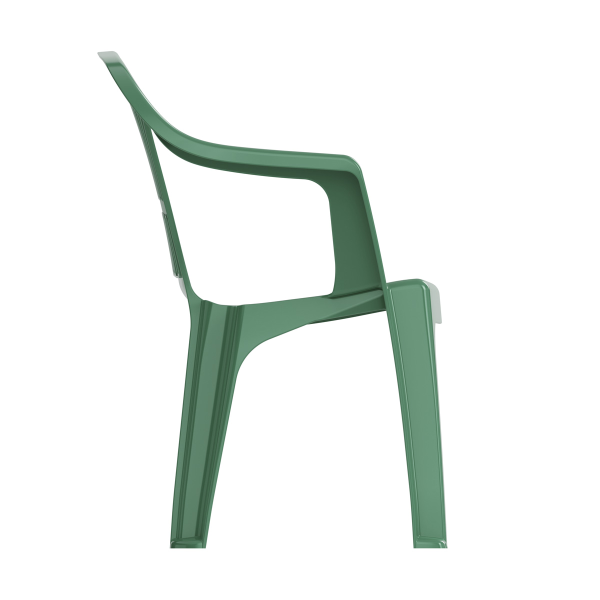 Скамейка со спинкой пласт. "престиж" 115*60*81 см (зеленая) (2) "альтернатива" м5934