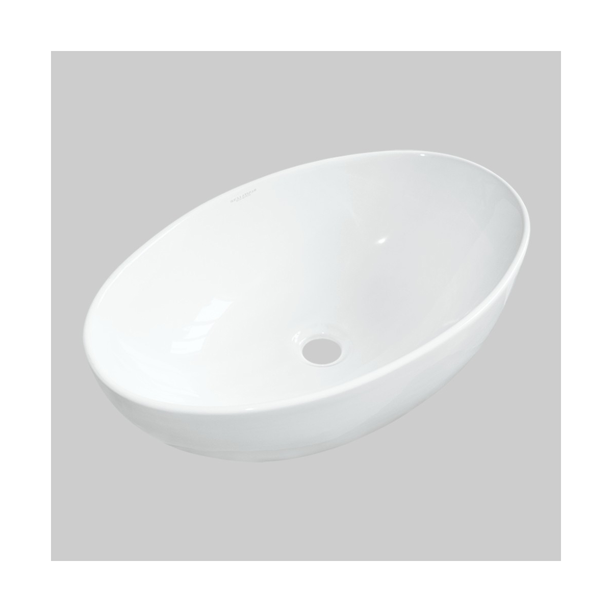 Раковина накладная "ringo 53" белая "sanita luxe"  wb.ct/ringo/53-n/wht.g/s1