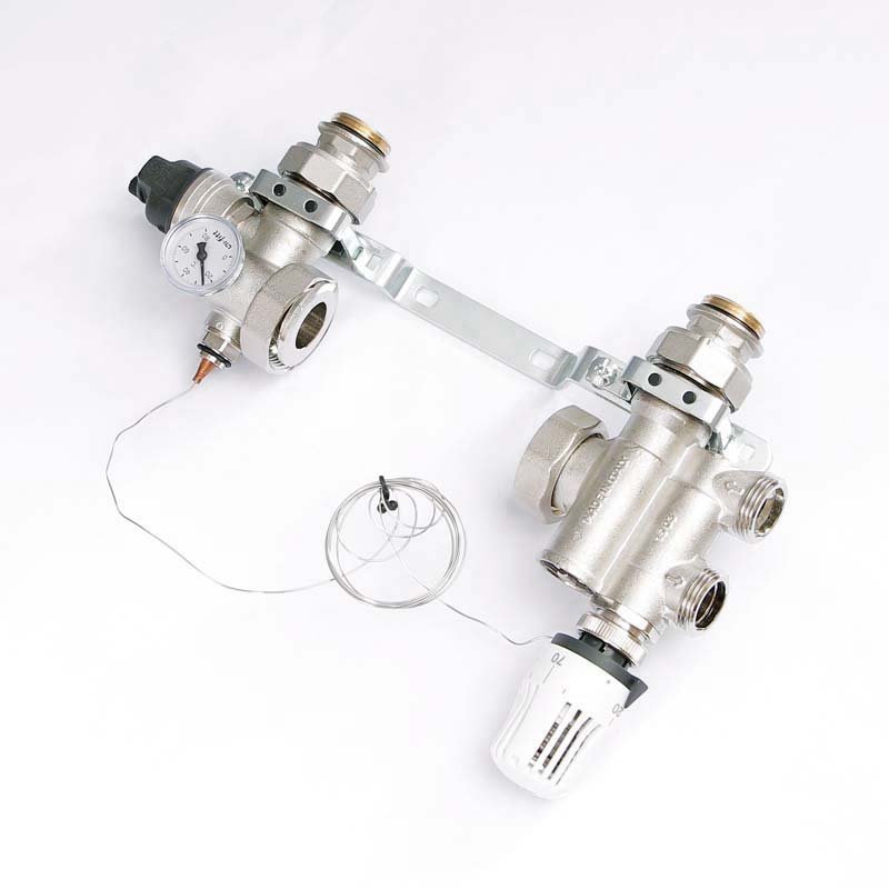 Насосно-смесительный узел UNI-FITT 1" без насоса 130 мм