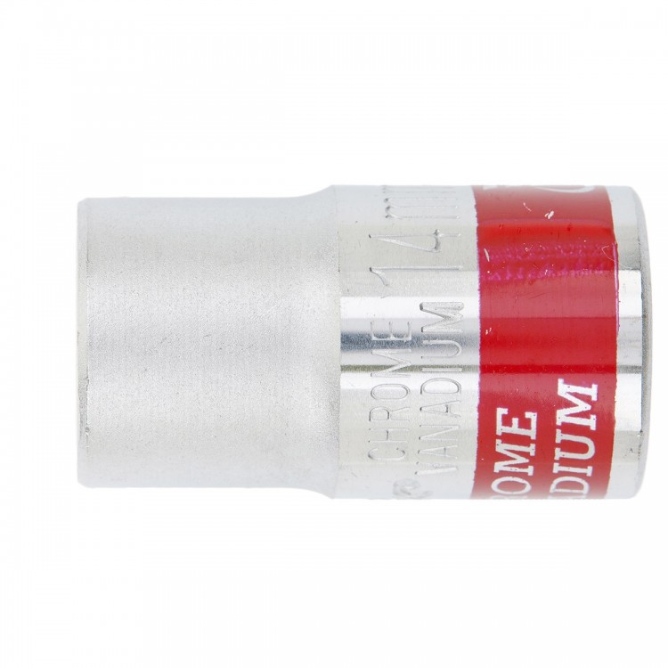 Головка торцевая, 14 мм, шестигранная, CrV, под квадрат 1/2, хромированная Matrix (13114)