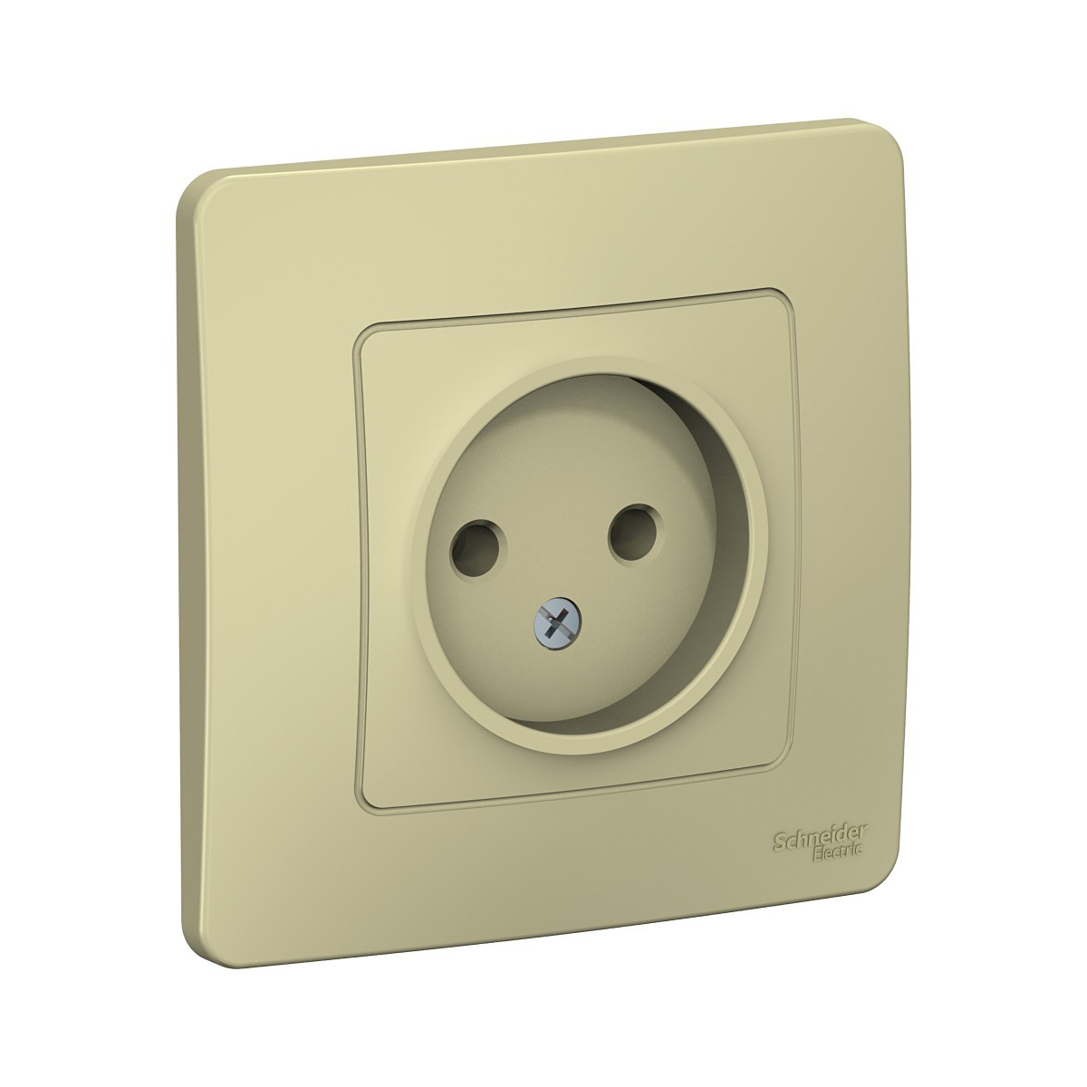 Розетка "blanca" 1 местн. 16а, бежевый (1/10/20) "schneider"
