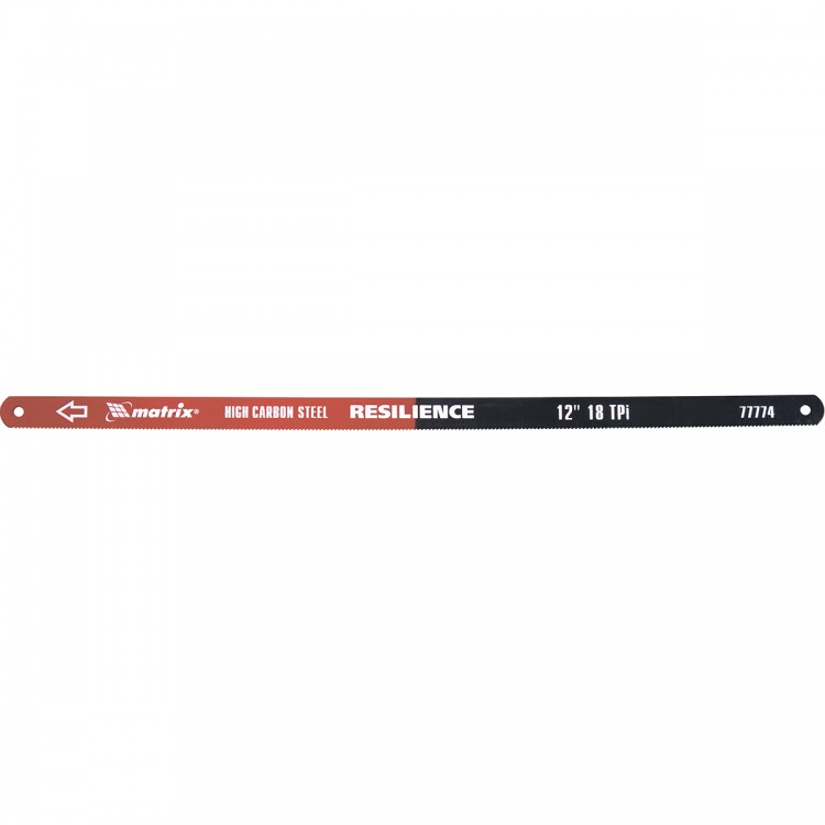 Полотна для ножовки по металлу, 300 мм, 18 TPI, упругое, 2 шт Matrix (77774)