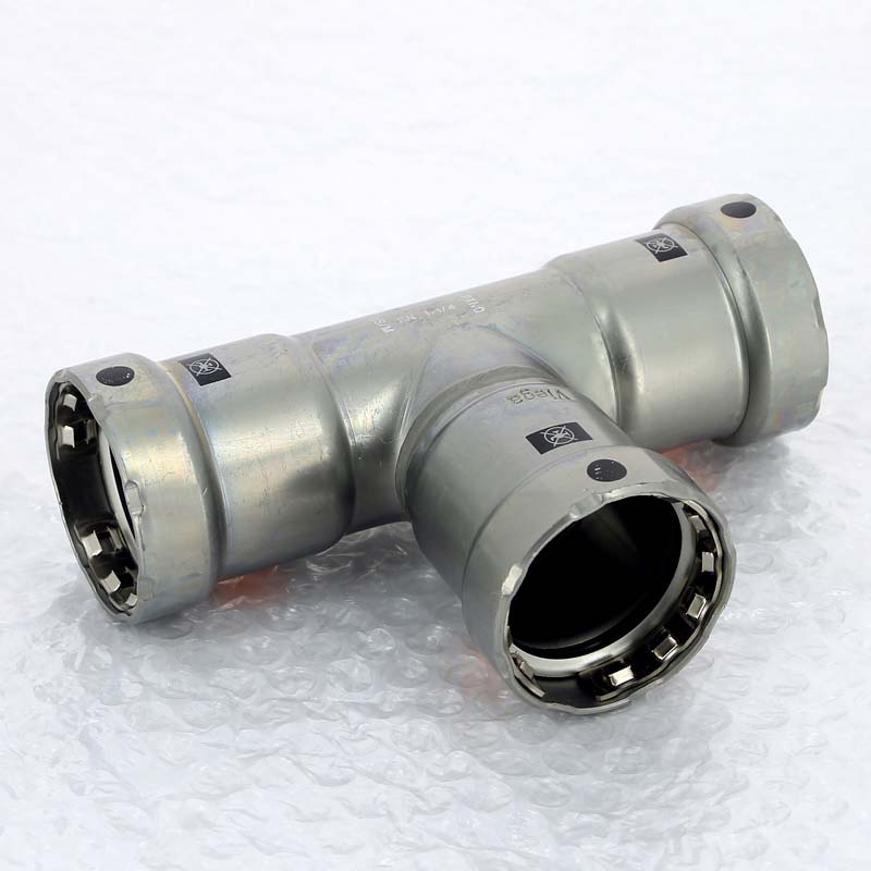 Тройник пресс оцинкованная сталь Megapress VIEGA 1"1/4