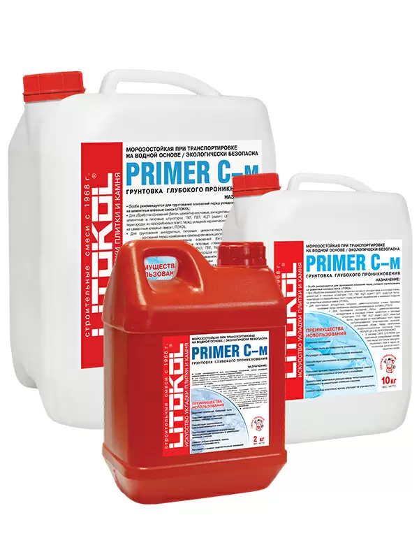 Litokol Primer C-M / Литокол грунтовка глубокого проникновения для внутренних работ