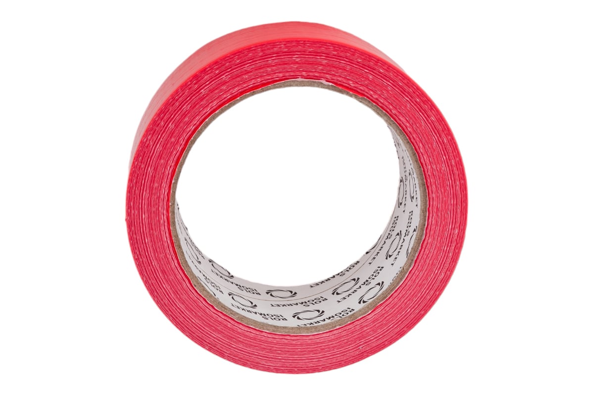 Лента самоклеящаяся 48 мм х 25 м армированная красная ENERGOPRO ROLS ISOMARKET