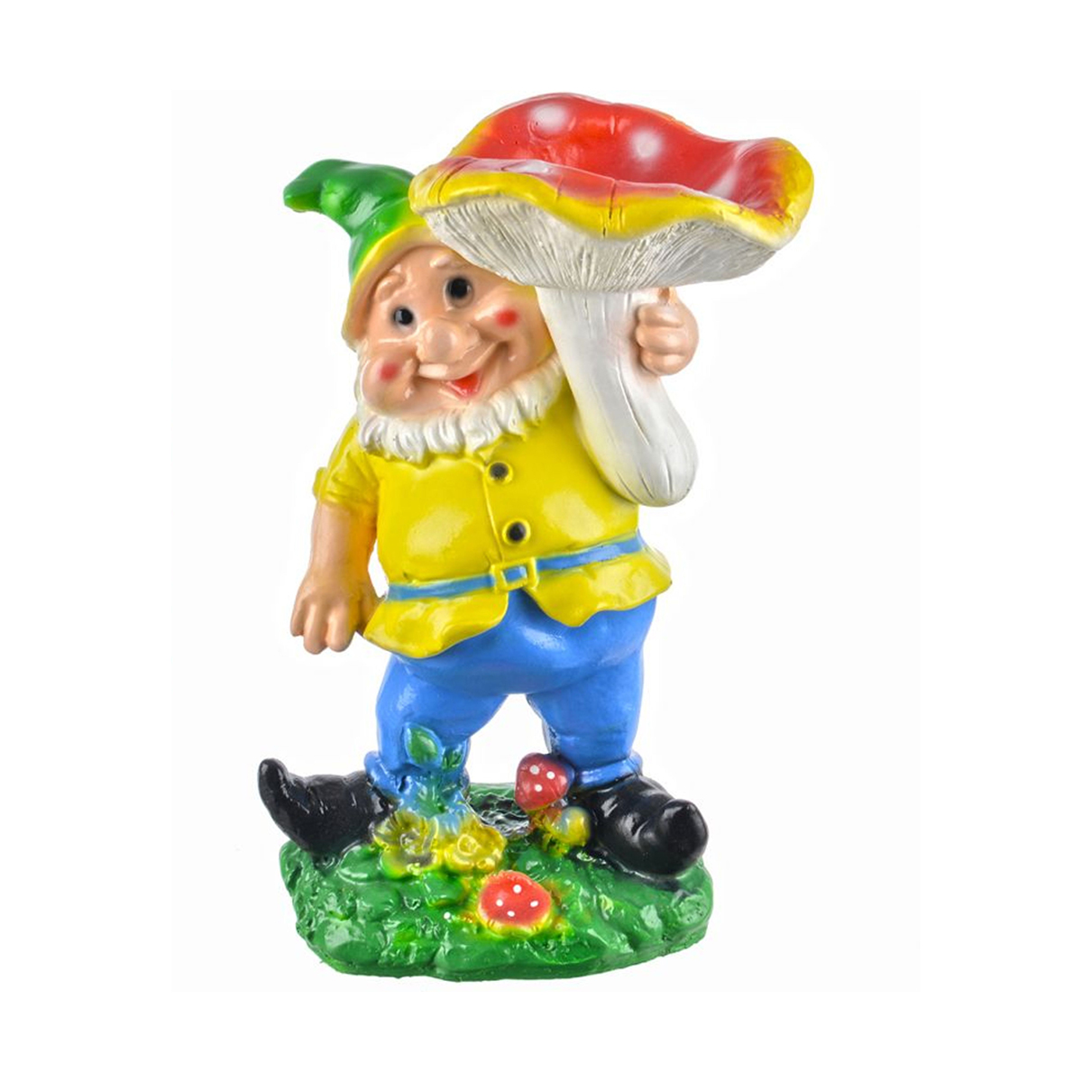 Фигурка садовая "гном с грибом" 310*180 мм "гарденвилл"