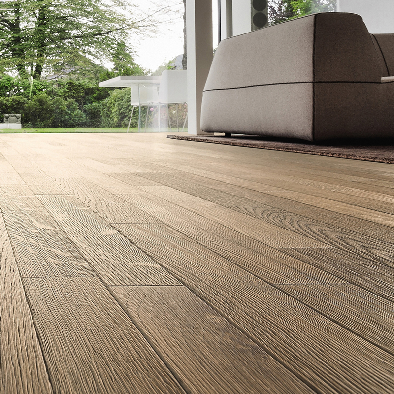 Паркетная доска Haro Series 4000 (5G) 532982 Дуб Табакко-Серый Терра Ретро структурированный 3D брашированный трехполосный2200 x 180 x 13.5мм