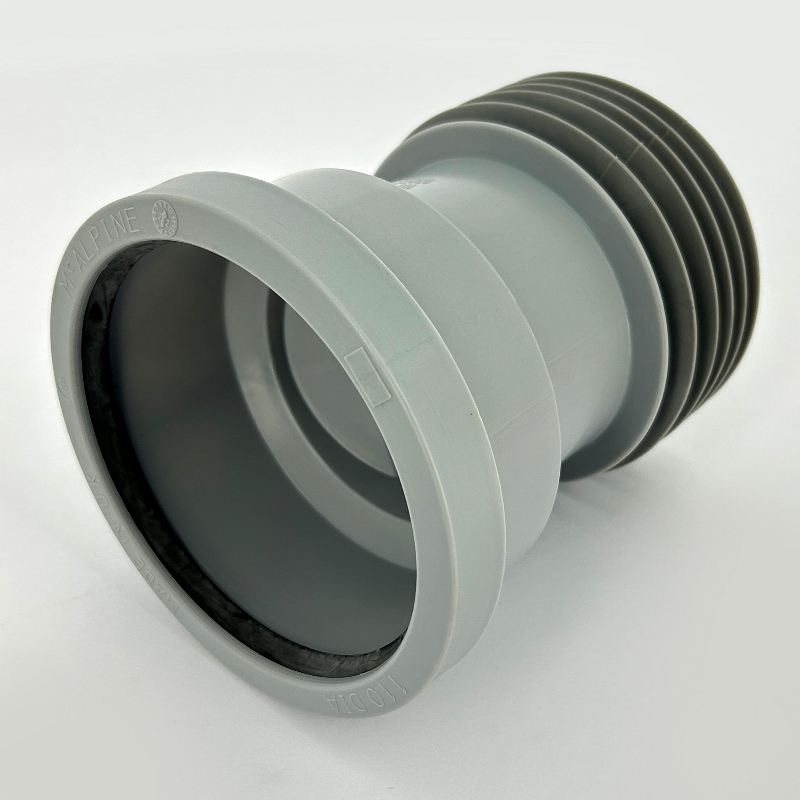 Муфта McALPINE L=156 мм с манжетой и отводом 40 мм,110 мм под раструб. соед, выход внутрь 110 мм