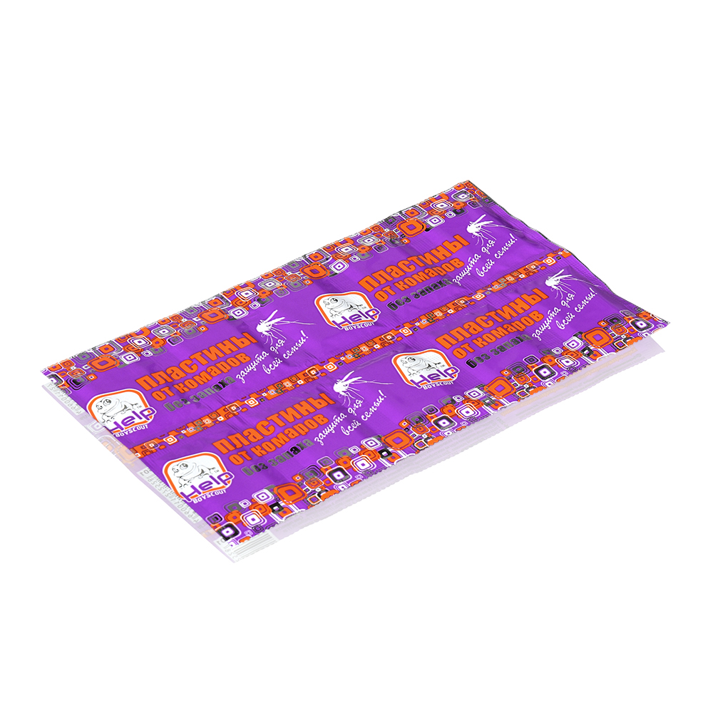 Средство от комаров пластины без запаха 10 шт. (50) "help" 80501