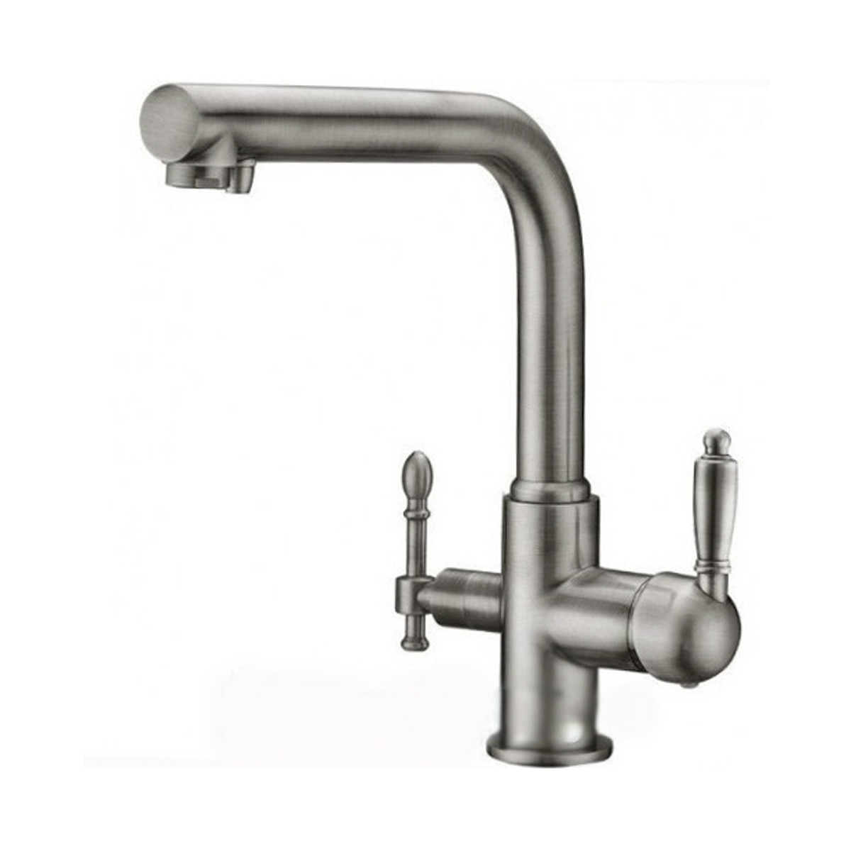 Смеситель для кухни с подключ. к фильтру питьев. воды zr 313 yf-33 satin "zorg"