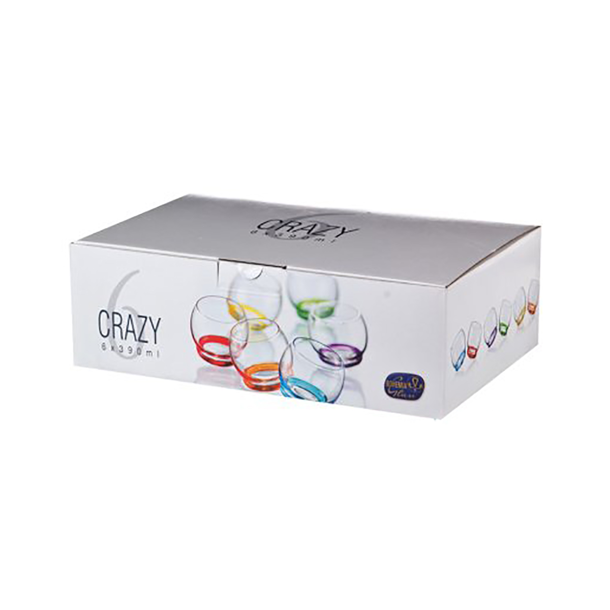 Стакан для виски "crazy" 390 мл (набор 6 шт.) (1/8) "crystalex" 25250/d4718/390