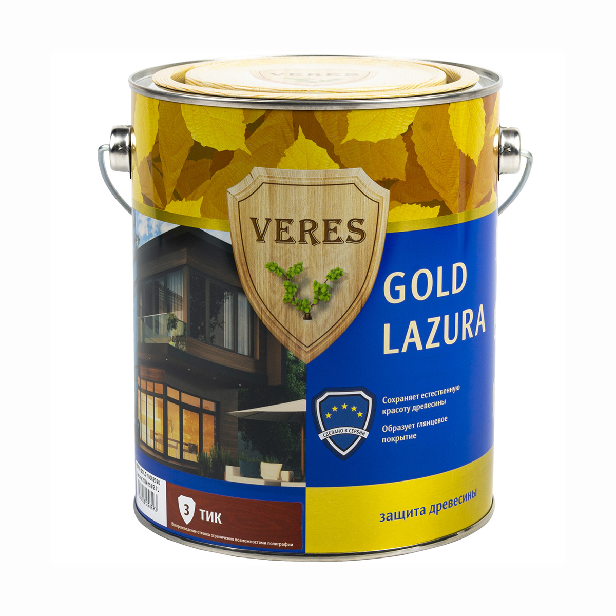 Верес gold № 3 тик  2,7 л (1/4) "veres"