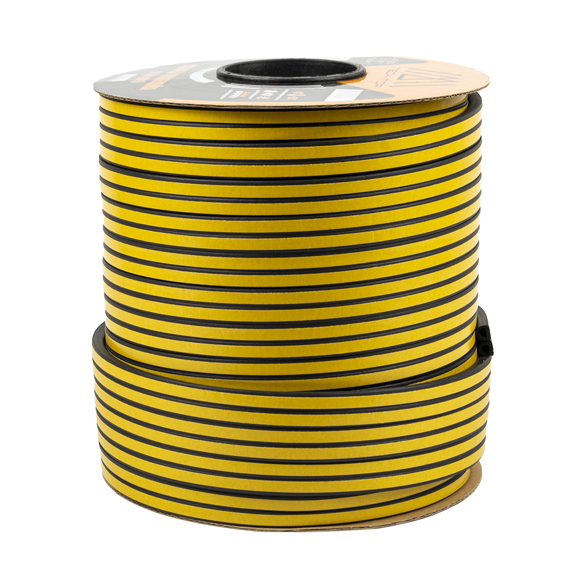 Уплотнитель d 9 х 8 мм черный бухта 100 м (1/8) "tech-top"