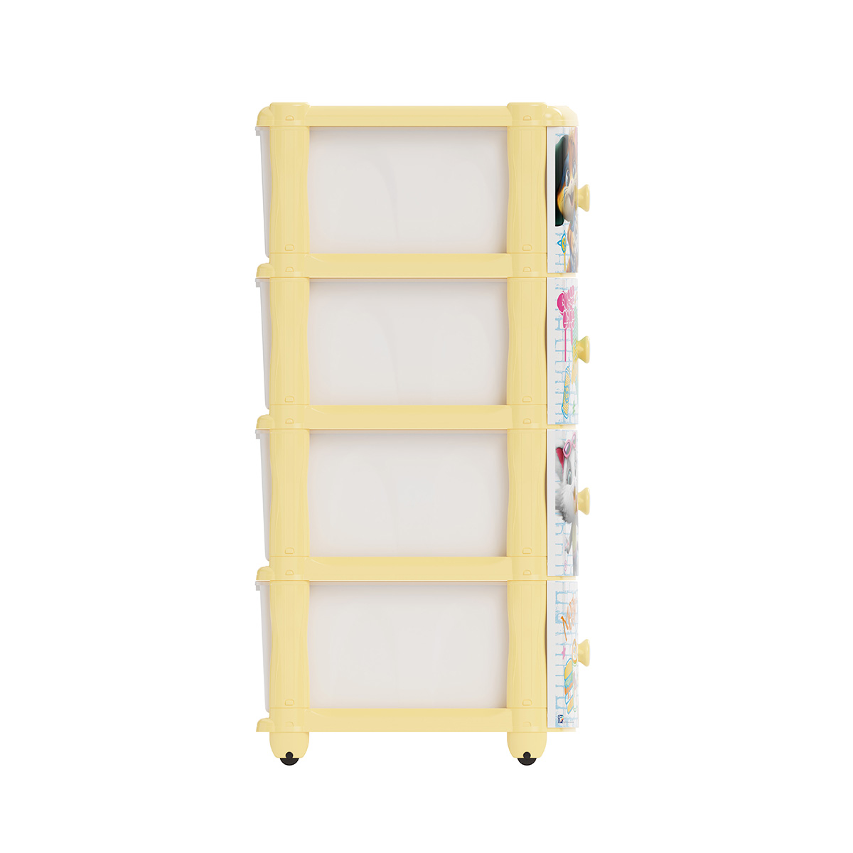 Комод детский "44 котёнка" №2 4-х секционный (1) "альтернатива"  м7644