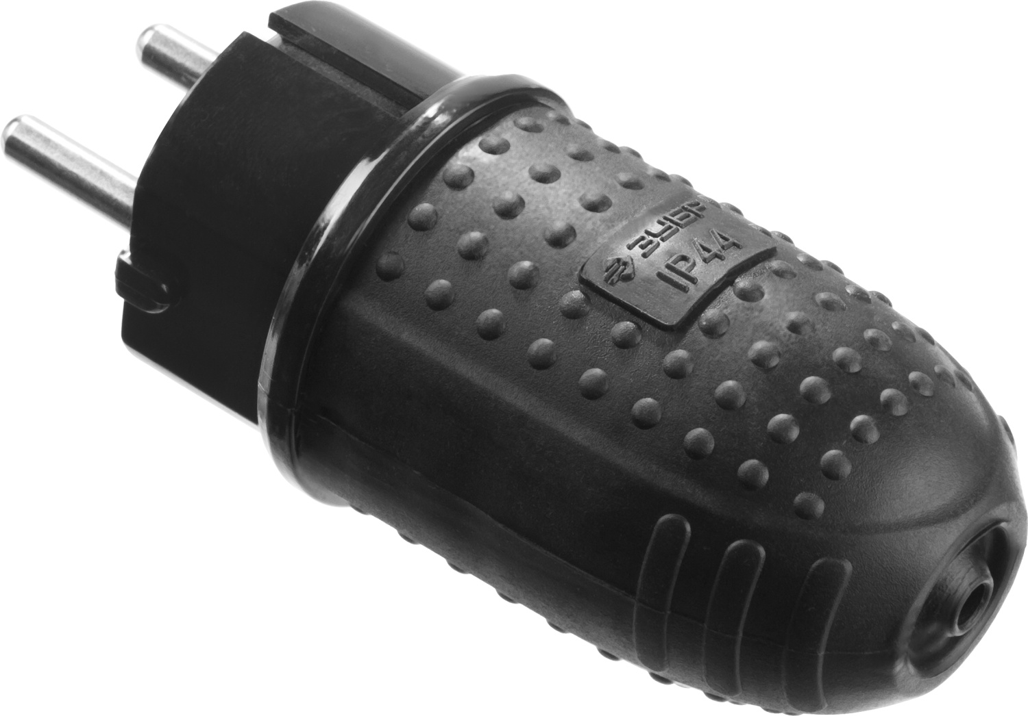 ЗУБР IP44 16A/220В Вилка обрезиненнаяПрофессионал (55116-B)