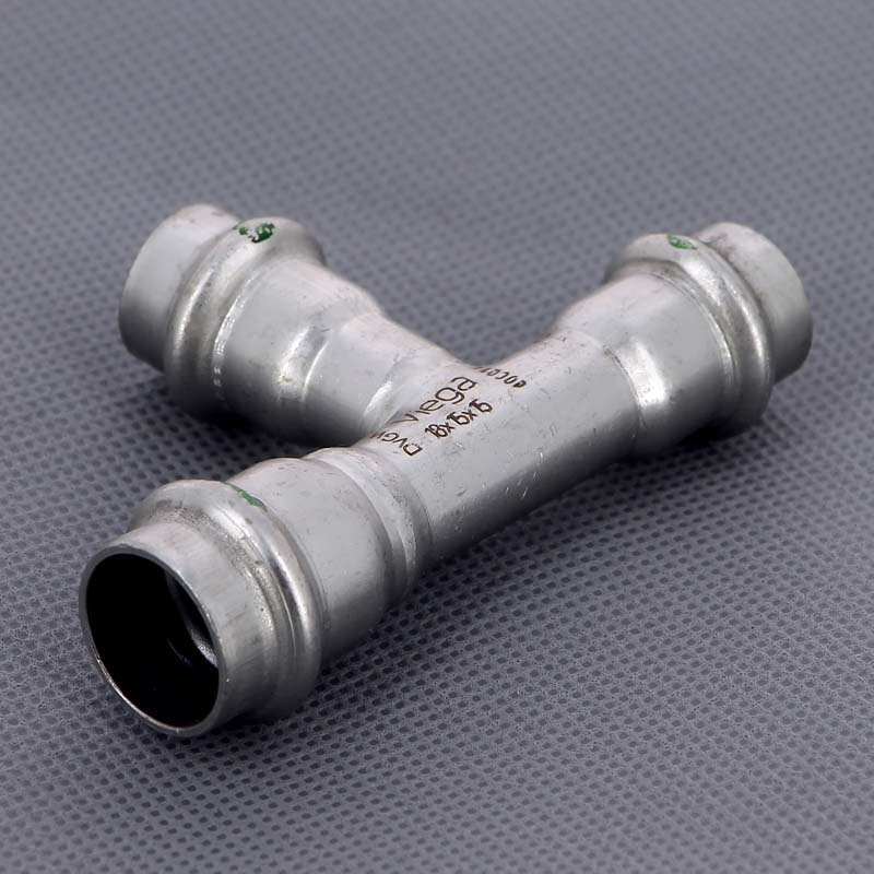 Тройник пресс 18x15x15 нержавеющая сталь Sanpress Inox VIEGA