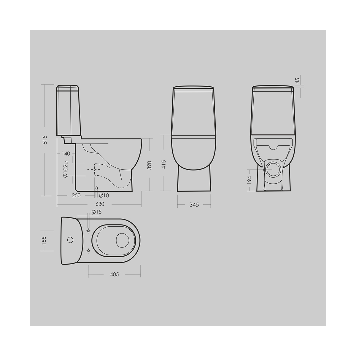 Унитаз напольный "fest" белый "sanita luxe"  wc.cc/fest/2-dm/wht.g/s1