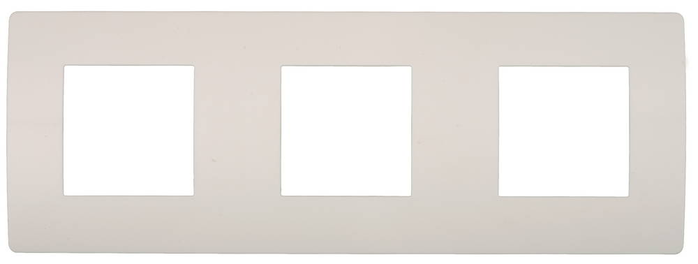 СВЕТОЗАР горизонтальная, 3 гнезда, накладная панель (SV-55210-3)