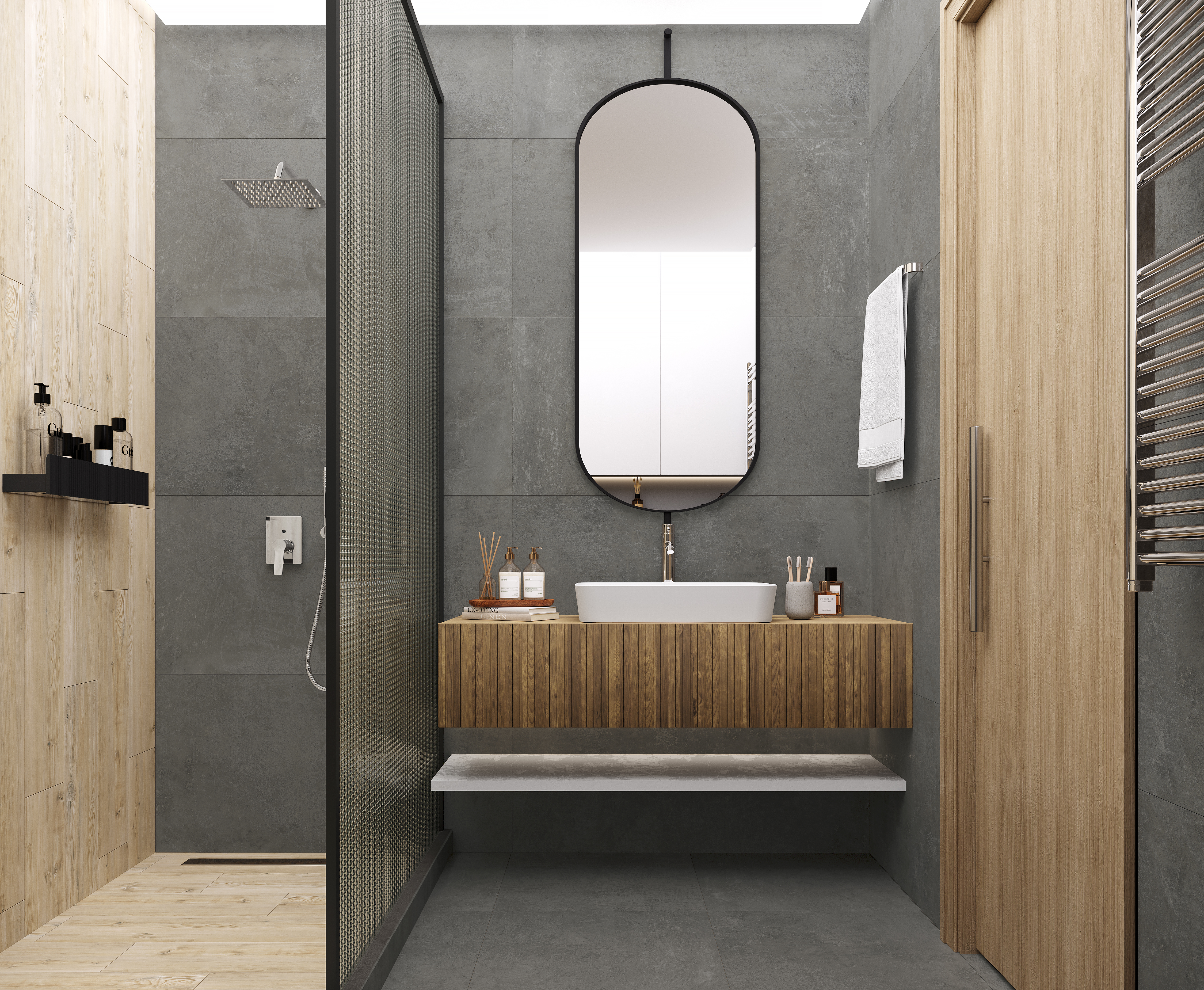 Smart gris керамогранит серый 60х119,5 матовый структурный 59,50x119,10