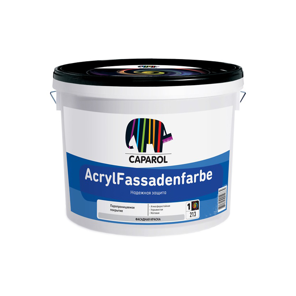 Краска фасадная "acryl fassadenfarbe" база 3 (бесцветная) 9,4 л (1) "caparol"