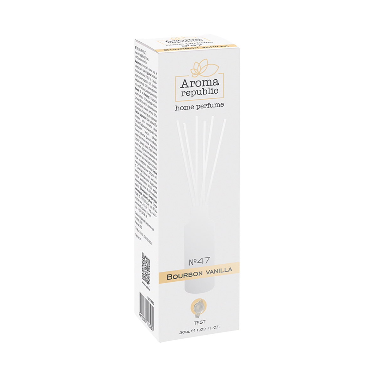 Диффузор ароматич. 30 мл "№47 bourbon vanílla" (1/20) "aroma republic"