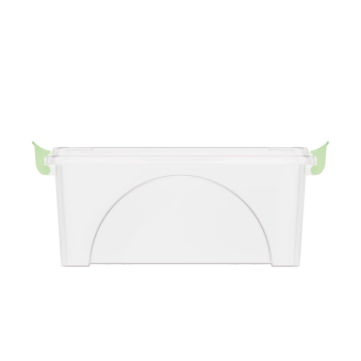 Контейнер прямоуг.  7,5 л с крышкой и ручками (1/10) "альтернатива" м428