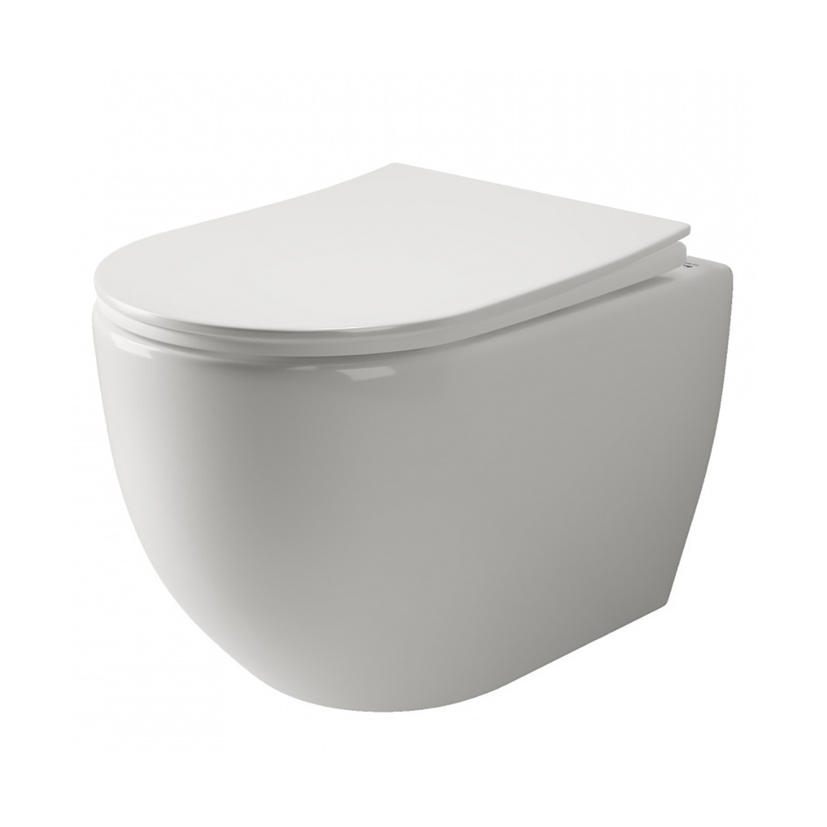 Унитаз подвесной "mia rimless" белый "ceramica nova" cn1805