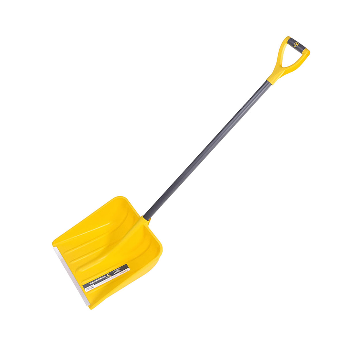 Лопата снег. пласт. "варяг эксперт" 400 х 400 мм (1/5) стальн. черенок и ручка, мет. пластина "цикл"