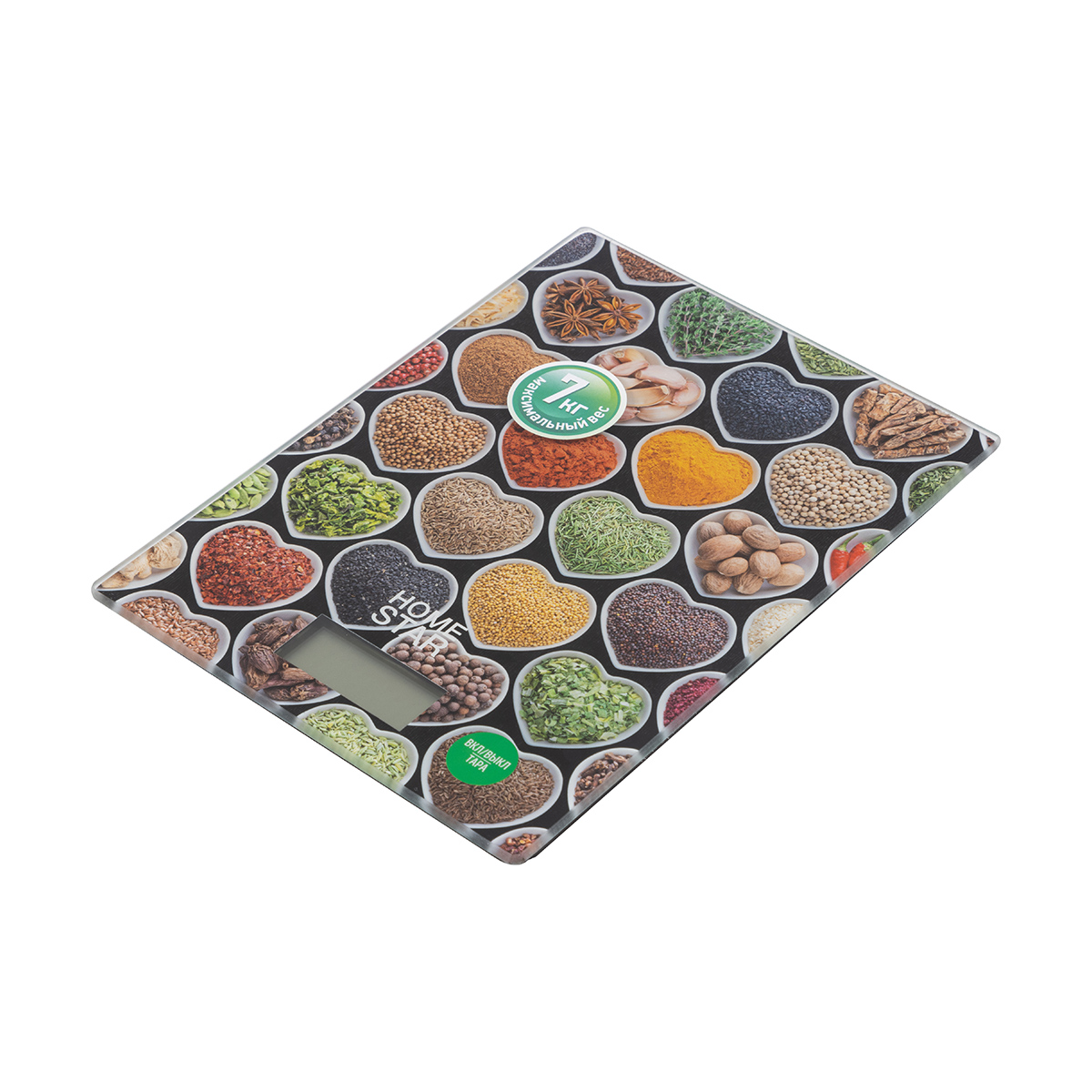 Весы кухонные электронные "homestar" hs-3008 до 7 кг (сердечки) (1/20)