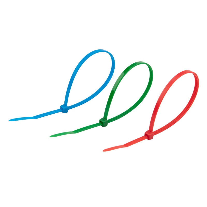 Хомуты нейлон 3,6 х 200 мм (набор 25 шт.), разноцветные (1/10/500) "rexant" 07-0208-25