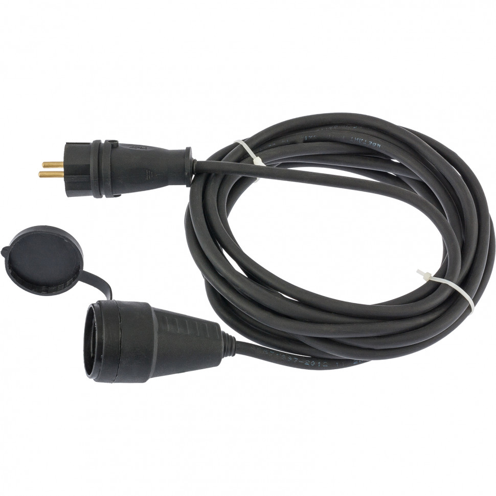 Удлинитель электрический силовой, 20 м, 1 розетка, КГ 3 х 1.5 мм, 16 А, тип УХЗ-16, Denzel (96031)