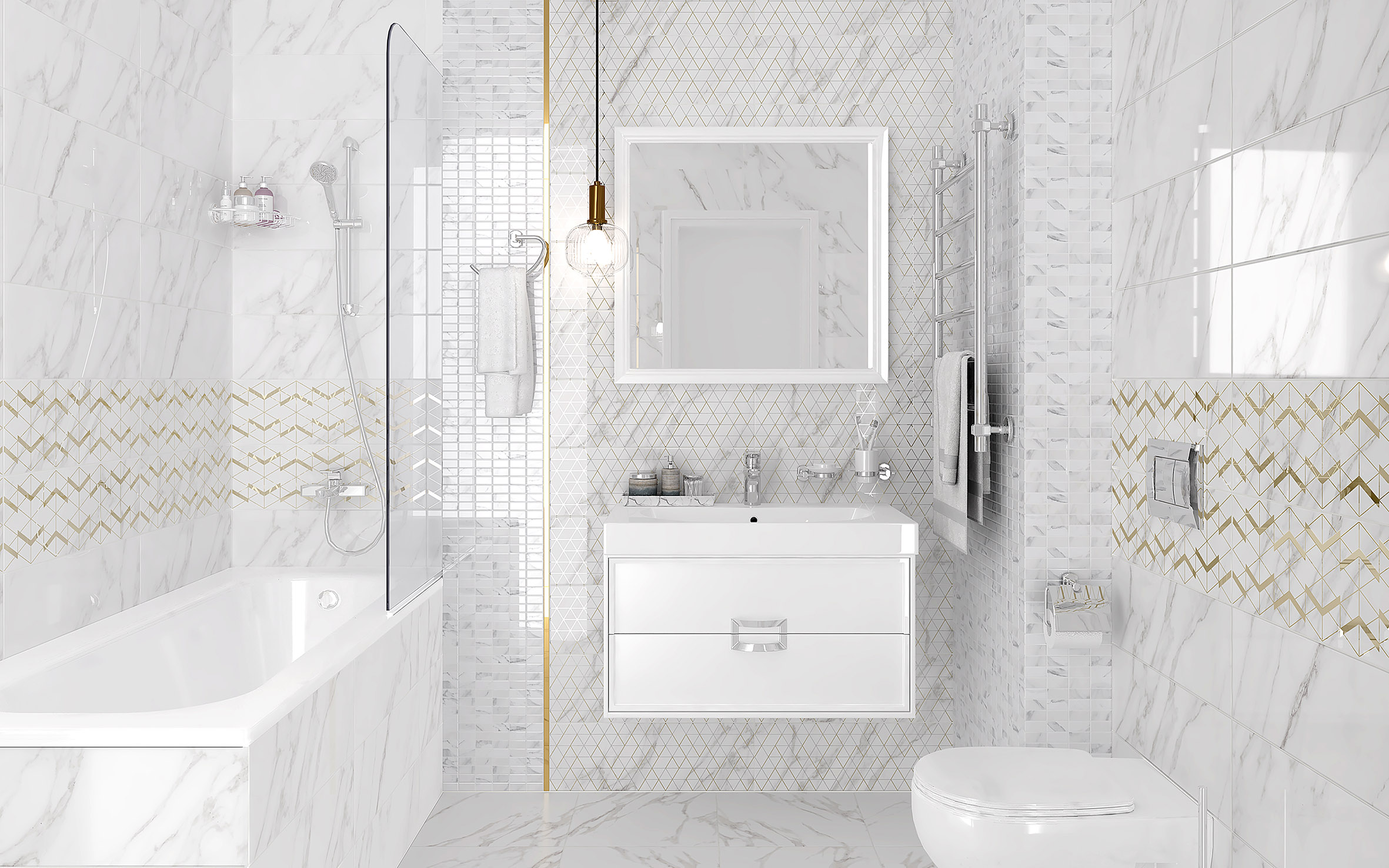 Camelot белый 20x60