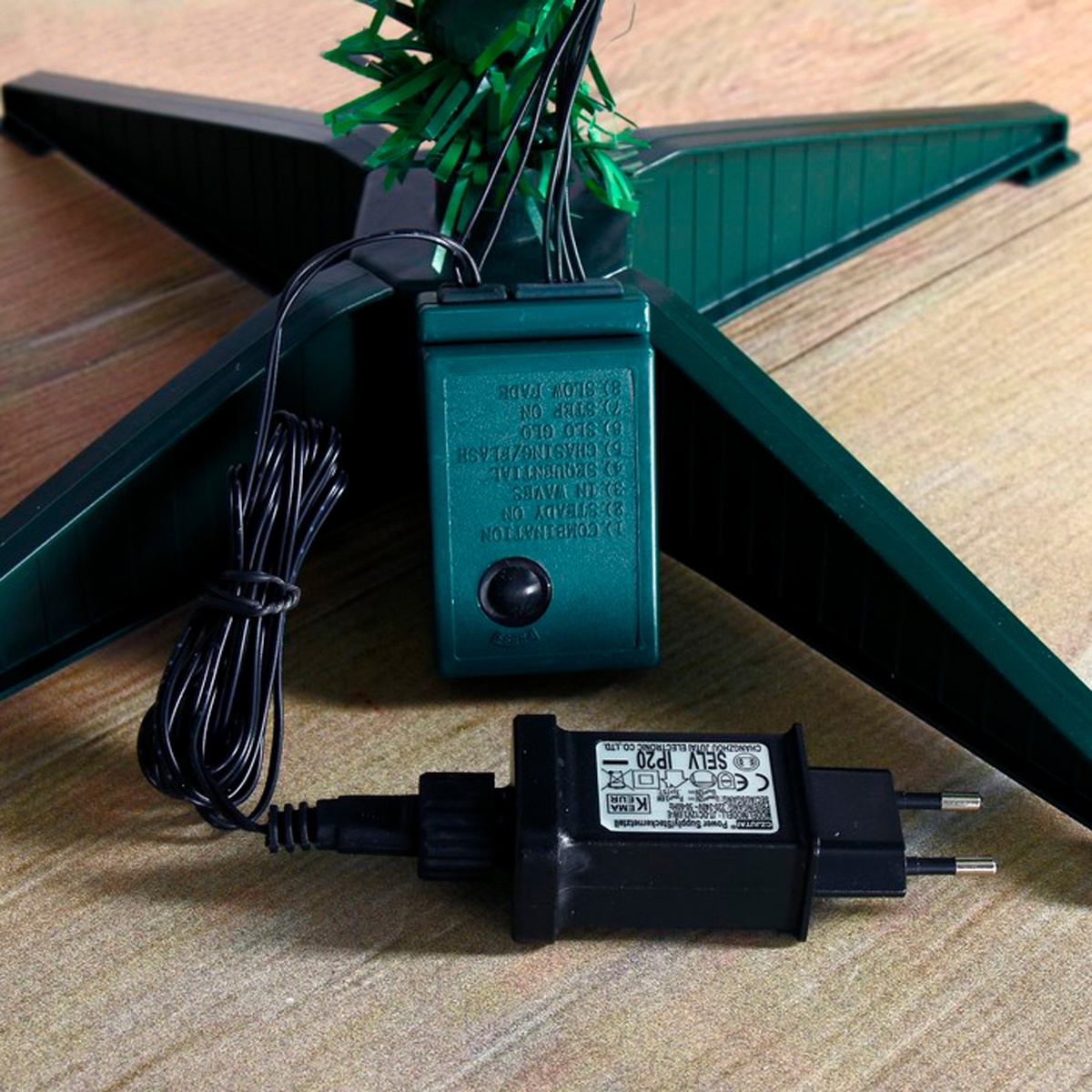 Ель декор. фиброоптич. t1000v12-120  120 см, 125 веток (зеленая) "зимнее волшебство" 2338602