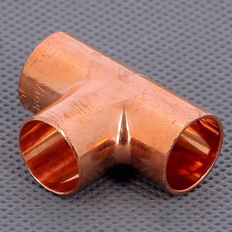 Тройник равнопроходной VIEGA под пайку 15 мм медный