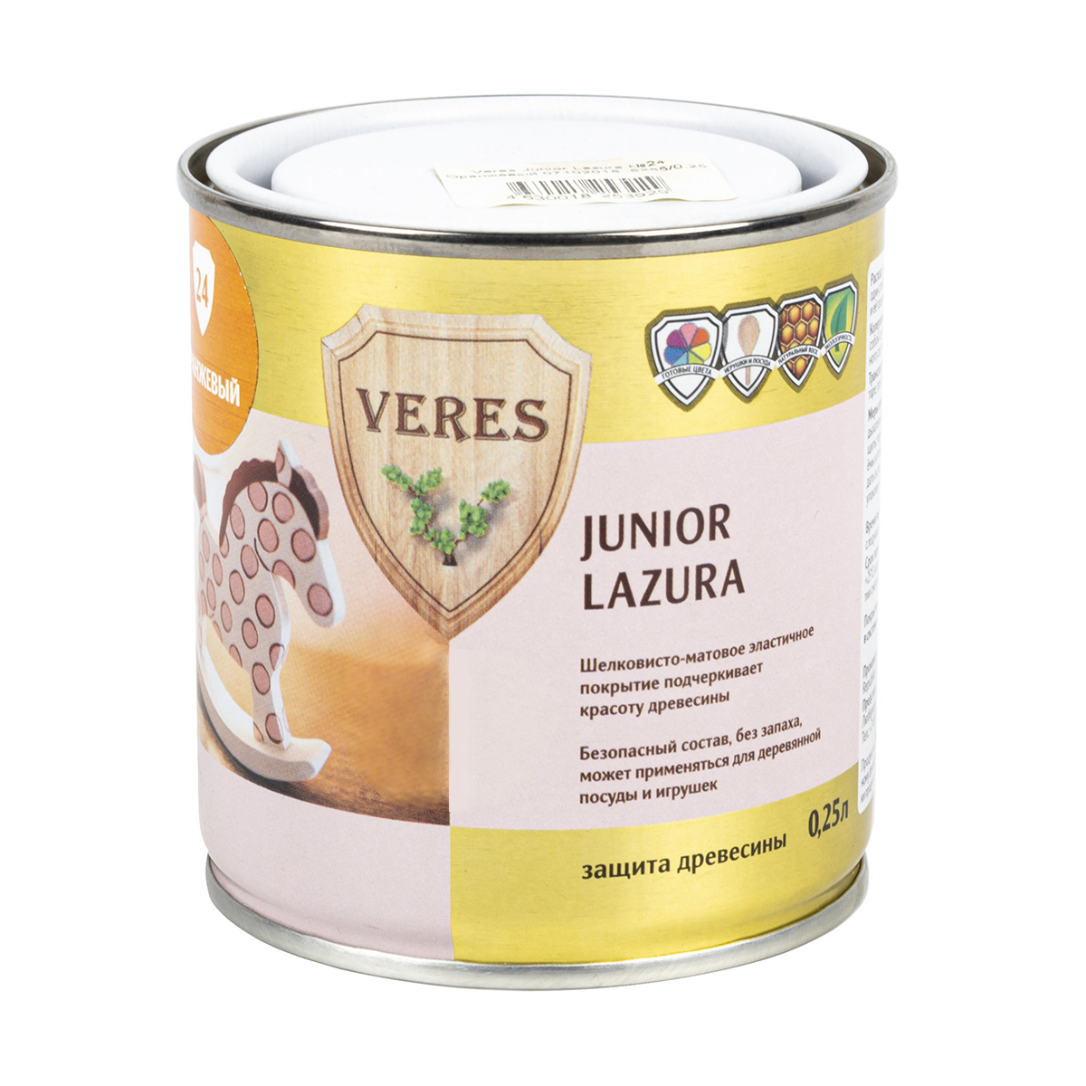 Верес джуниор №24 оранжевый 0,25 л (1/6) "veres"