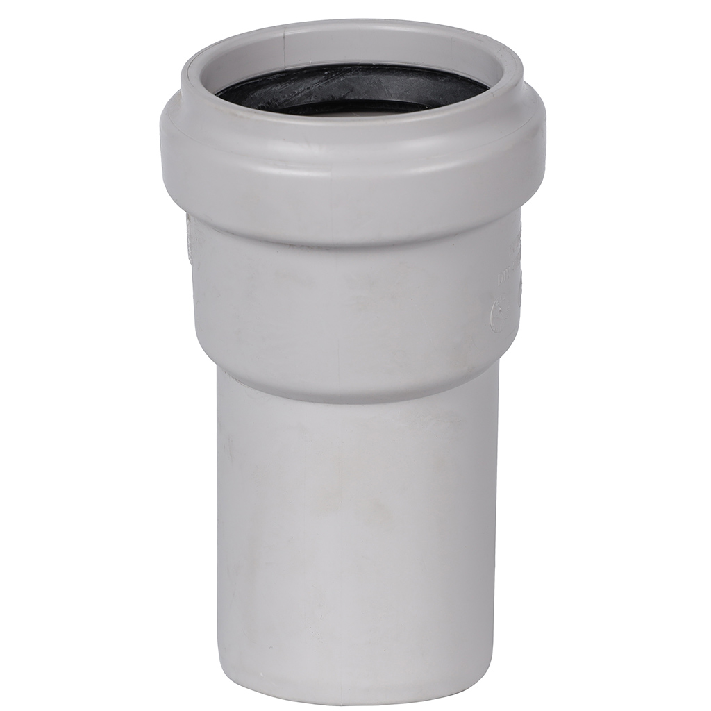 Отвод 15° канализационный бесшумный D = 58 мм STOUT