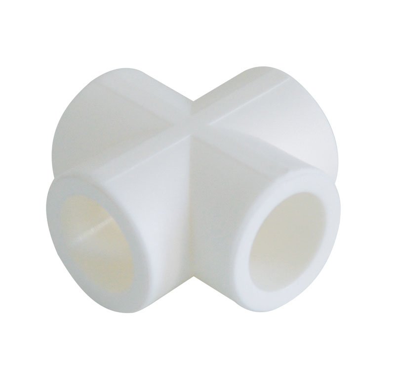 Крестовина равнопроходная KALDE 32 мм полипропиленовая PP белая