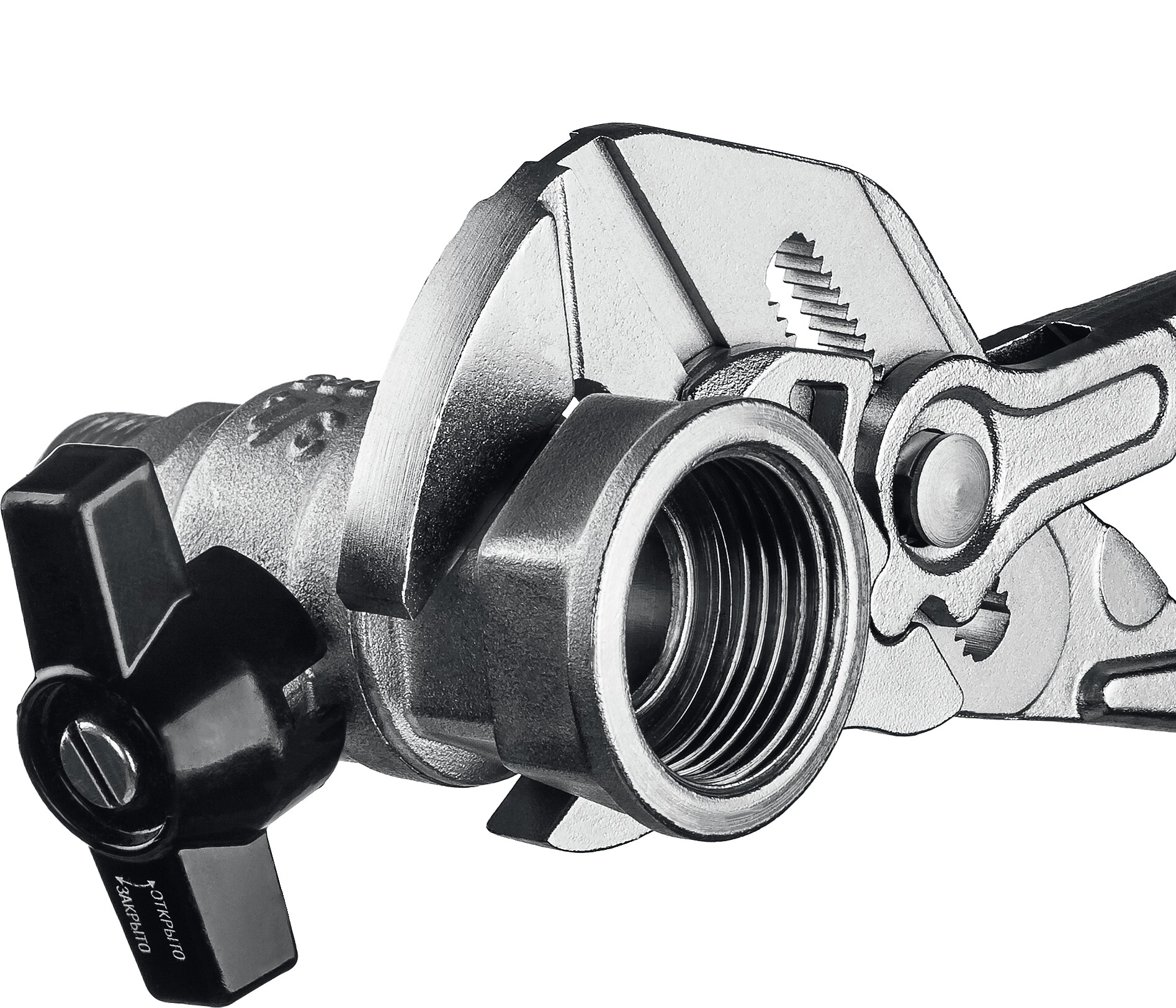 KRAFTOOL VISE-WRENCH X, 250 мм, клещи переставные-гаечный ключ (22067)