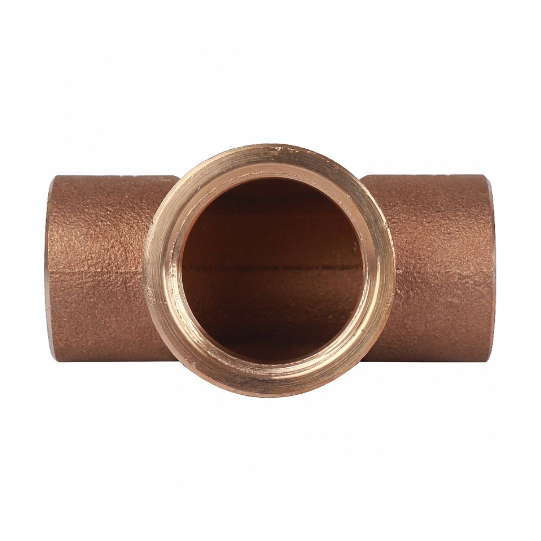 Тройник 28x1"x28 переходной под пайку с резьбой (ВР) SANHA бронза 14130281