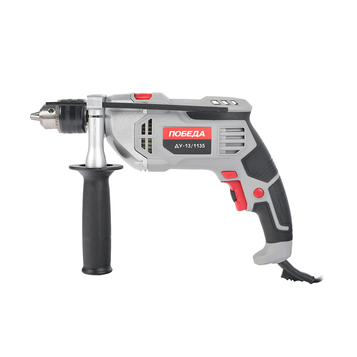 Дрель ударная ду-13/1135 (глубиномер, доп. ручка) (1/6) "победа" 120301135