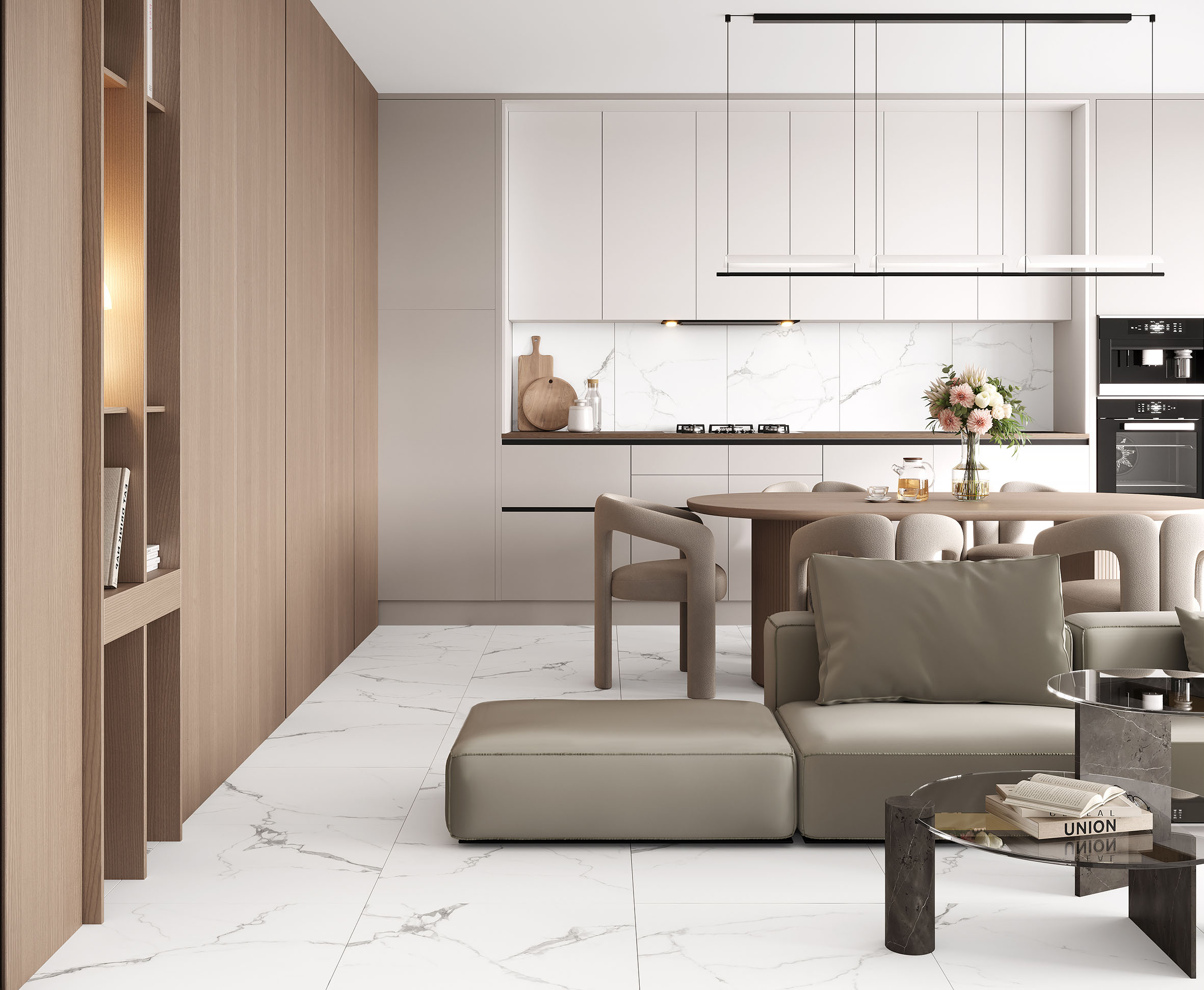 Pristine white керамогранит белый матовый 60x60