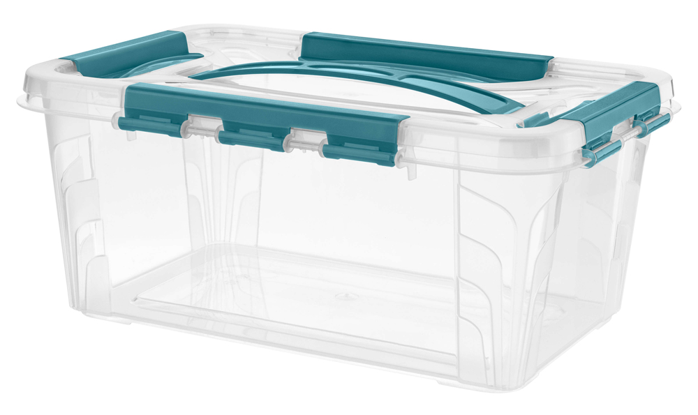 Ящик универс. "grand box" с замками и ручкой 290*190*124 мм 4,2 л (1/12) "бытпласт"