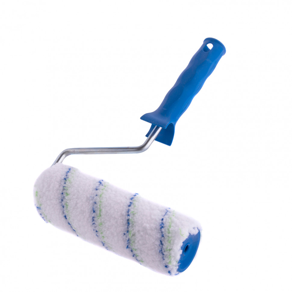 Валик "Водные краски", 180 мм, ворс 12 мм, D 48 мм, D ручки 8 мм, полиэстер Сибртех (80136)