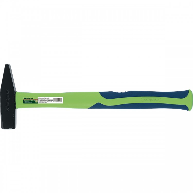 Молоток слесарный, 1000 г, фибергласовая обрезиненная рукоятка Сибртех (10329)