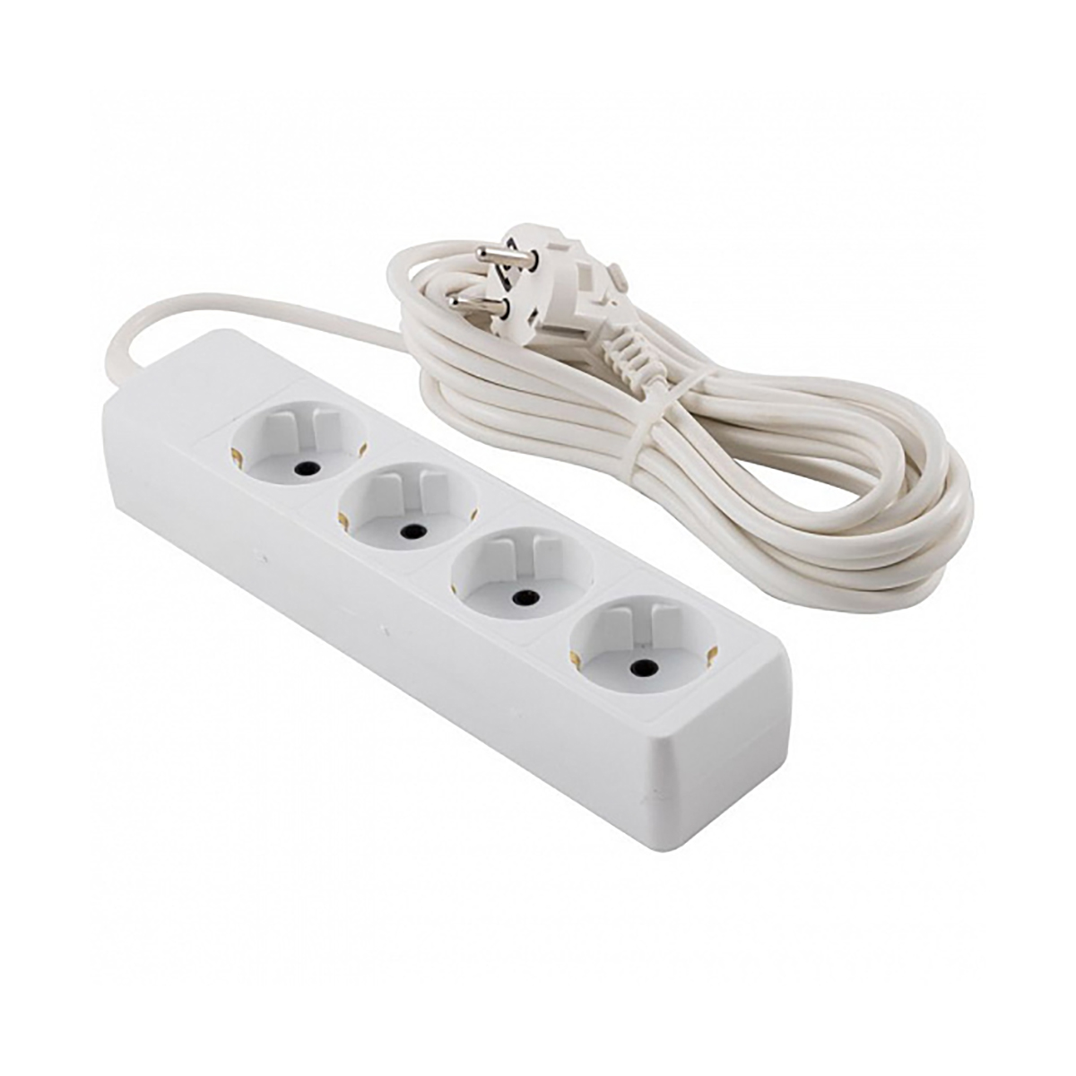 Удлинитель "engy гранд"  5 м, 4 розетки с заземл. (пвс 3 х 0,75), белый (1/25)