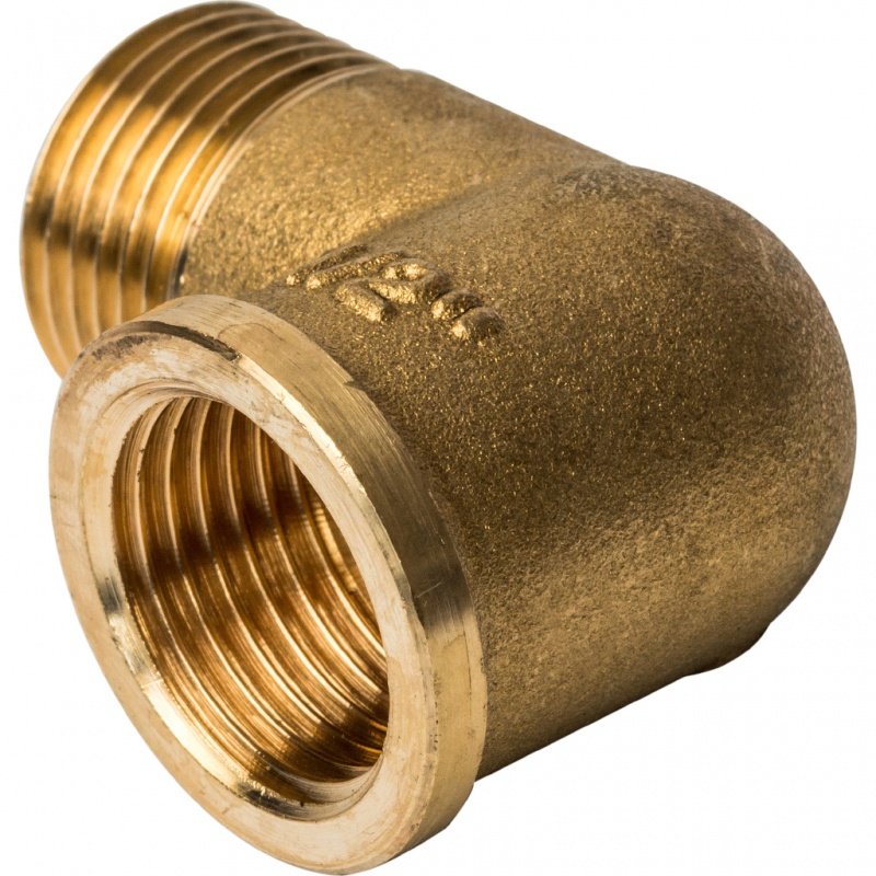 Угол резьбовой ВН 1/2" латунь STOUT