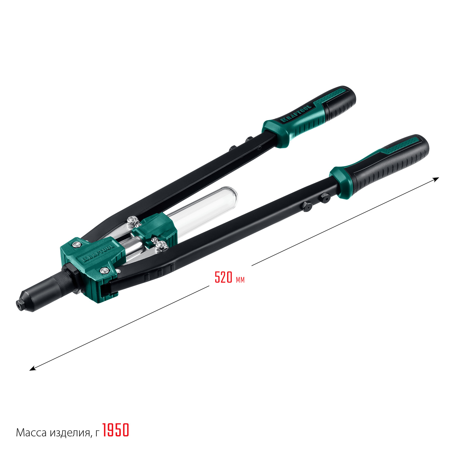 KRAFTOOL GRAND-64, 3.2 - 6.4 мм, 520 мм, усиленный двуручный заклёпочник (311791)